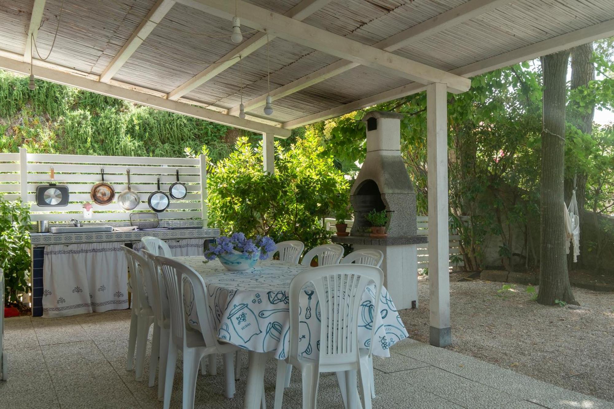 142 - Villa Blu A Marcelli - Villa Quadrilocale A Marcelli Con Ampio Giardino , Aria Condizionata E Wifi - Spiaggia Inclusa Nel Prezzo Ngoại thất bức ảnh